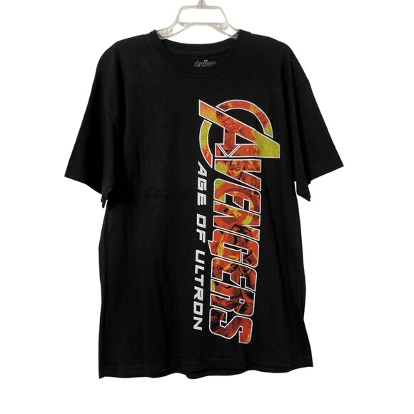 *2/$25* Marvel Avengers Age of Ultron Tshirt Mens Large Black Graphic Tee Shirt - Picture 2 of 4